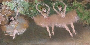 Edgar Degas Painting - Three Ballet Dancers Edgar Degas